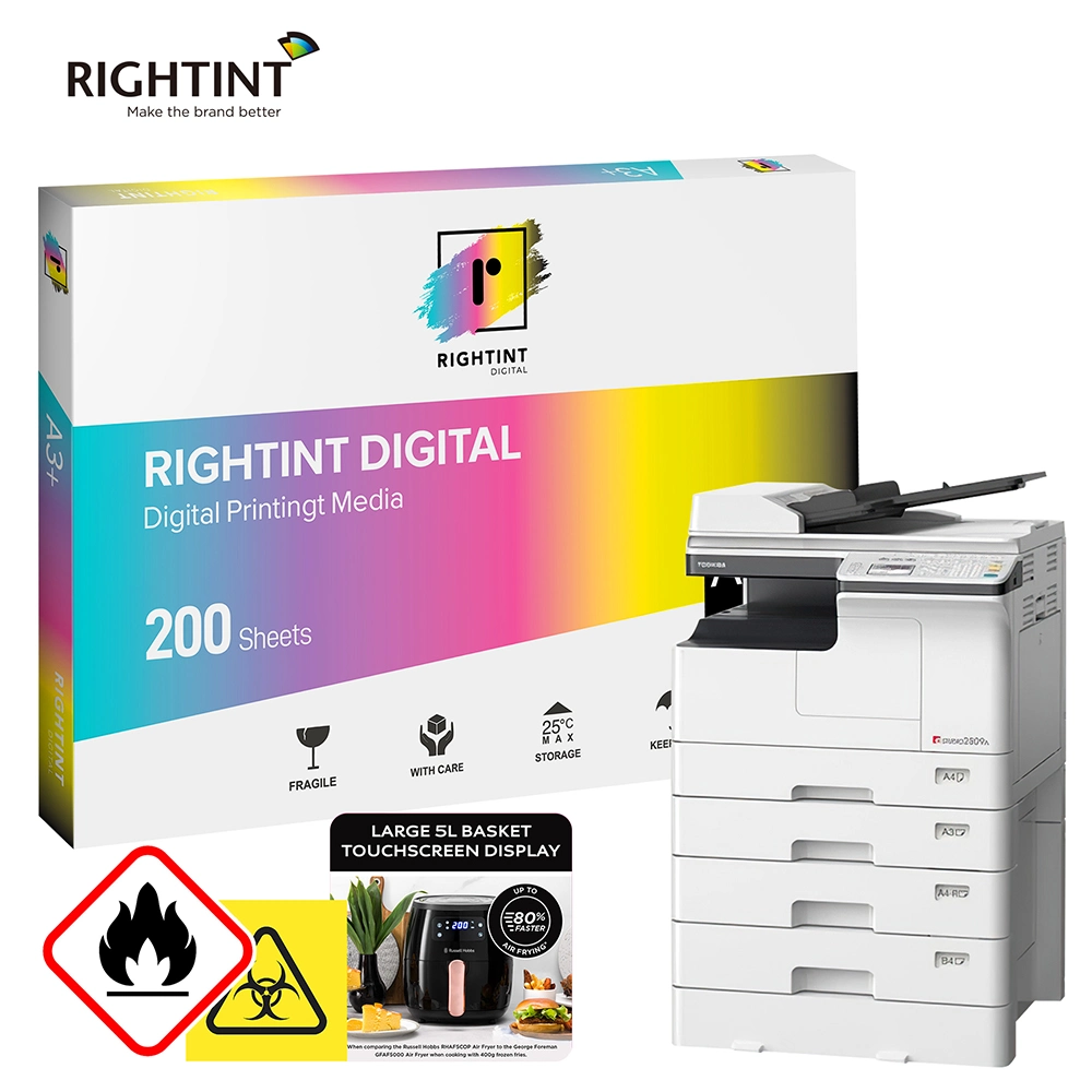 PET Digital Printing Rightint Carton A3, A3+, OEM merchandise food labels