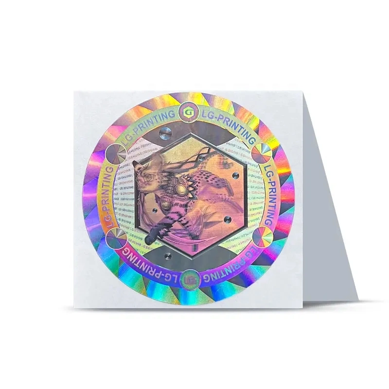 Custom Printed 3D Hologram Stickers Labels Anti-Counterfeit Label