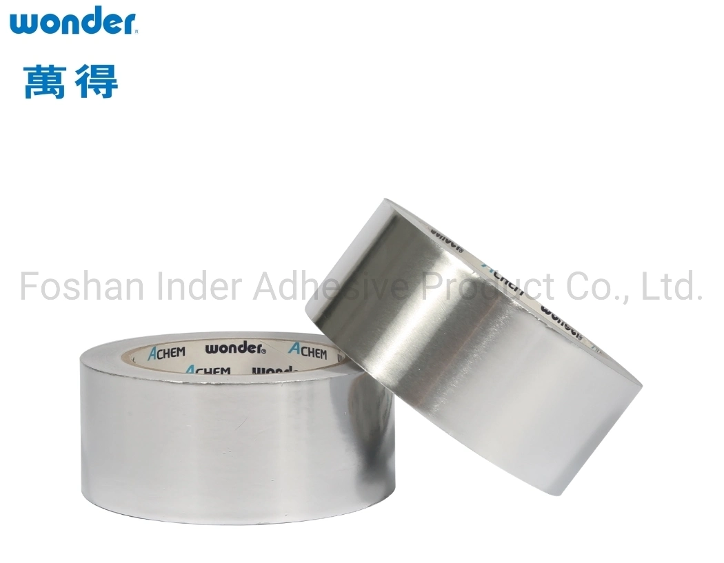 BOPP/OPP HVAC Shiny Matte Single Sided Water Based Aluminum Foil Adhessive Tape with Liner