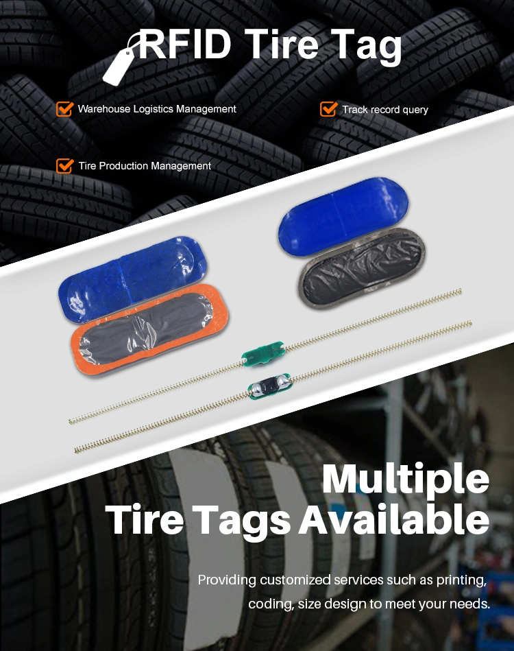 Tire Identification Tracking Management RFID Tag EPC Gen2 UHF High Temperature Resistance RFID Tags Tire Label