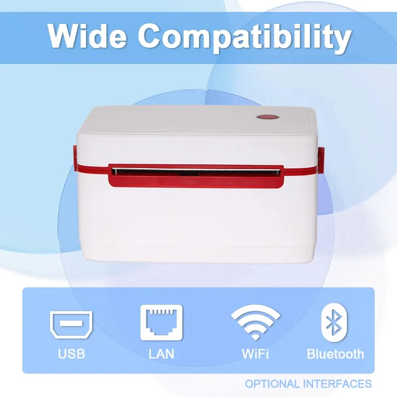 Mobile Phone USB Bluetooth Printer with Stand Waybill Label 4X6 Thermal Barcodes