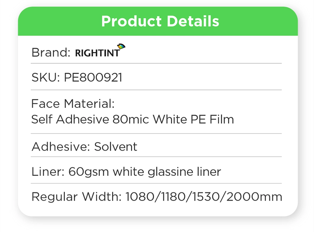 Customized PE Adhesive Sticker Rightint Carton Shanghai printing vial OEM flexography label