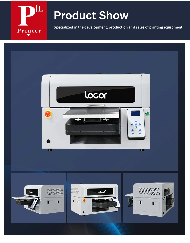 Locor UV A3 Digital UV Flatbed Dtf Printer Printing label Sticker Printer
