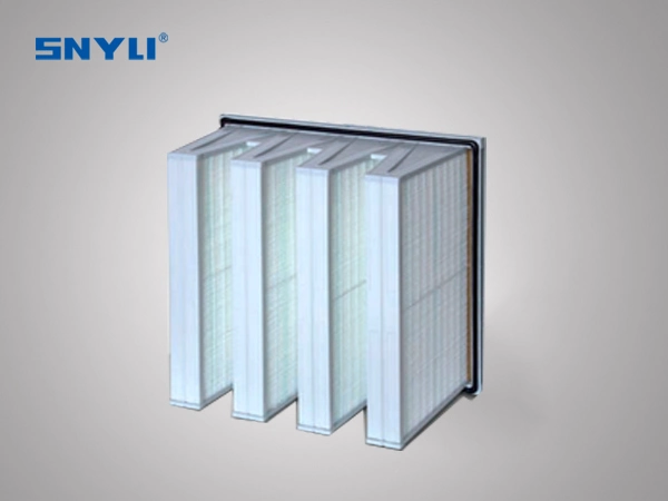 V Cell Filter Medium Efficiency Combined V Bank Air Filter for Air Purification System