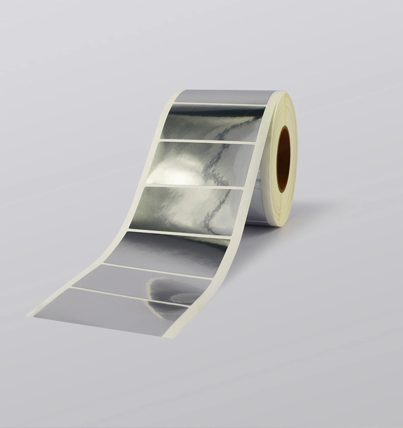 Void Adhesive Label Paper Roll Open Void Label Paper Anti Fake Label Paper Silver Material