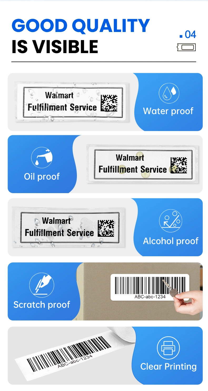 Standard Address label Dk11201 Direct Thermal Printing Black on White