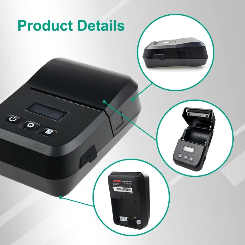 Cashino KLP-II Android ios mobile thermal handheld wireless portable bluetooth 2inch receipt sticker label printer