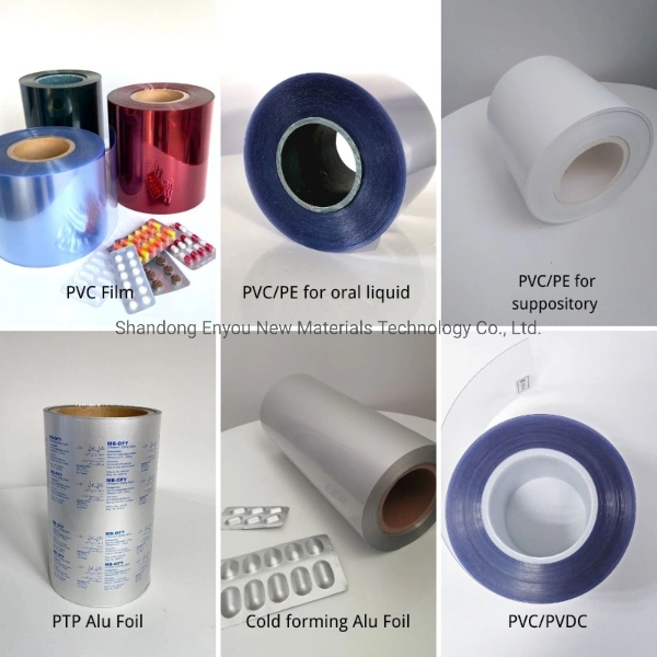 Hot Sale Pharma Grade Laminated PVC/PE Film for Packaging Oral Liquid or Suppository