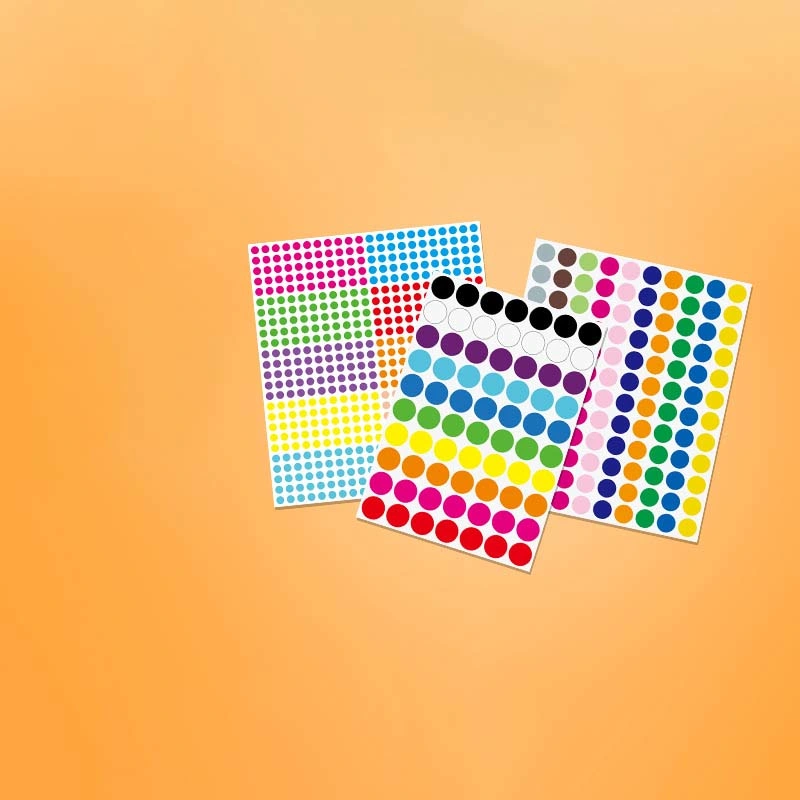 Amazon Color DOT Self-Adhesive Sticker Classification Mark Self-Adhesive 6mm12mm Color Round Label Sticker