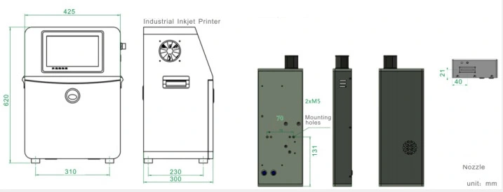 UV Inkjet Marking Printer Inkjet Code Machine Variable Printing Data System High Resolution Printer
