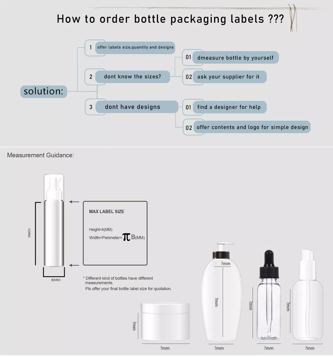 Manufacturer Custom Vinyl Oil Proof Waterproof Self-Adhesive Label Sticker Lip Gloss Tube Private Printing Cosmetic Labels