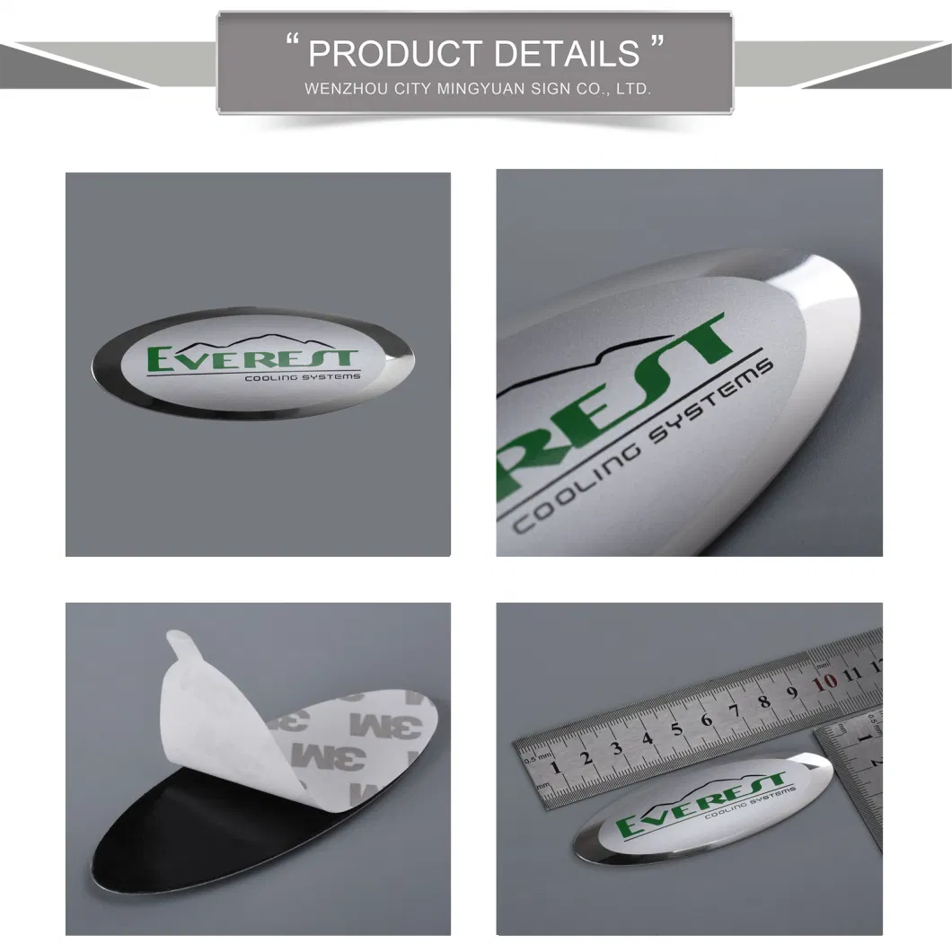 Custom Printed Oval Inner Gasket with Adhesive Aluminum Labels