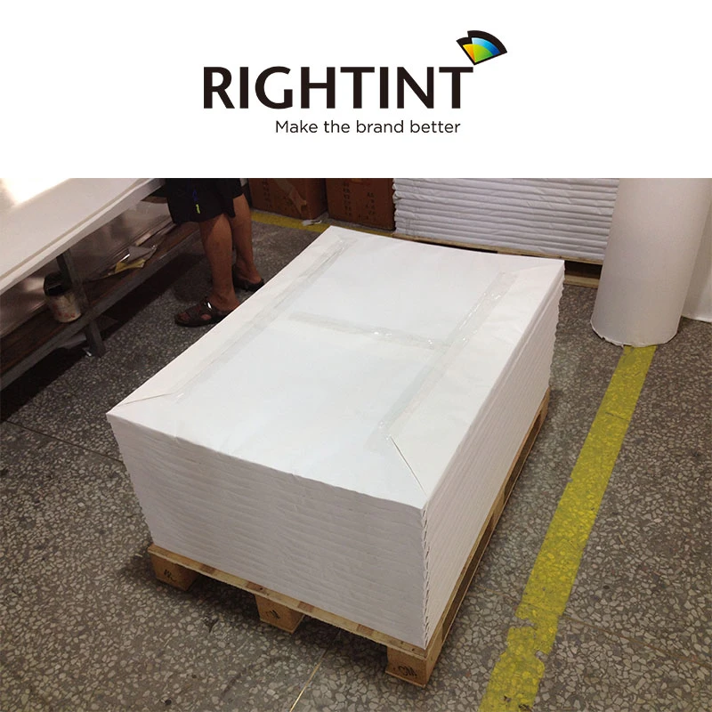 Rightint carton OEM shanghai label self adhesive wood free offset printing paper