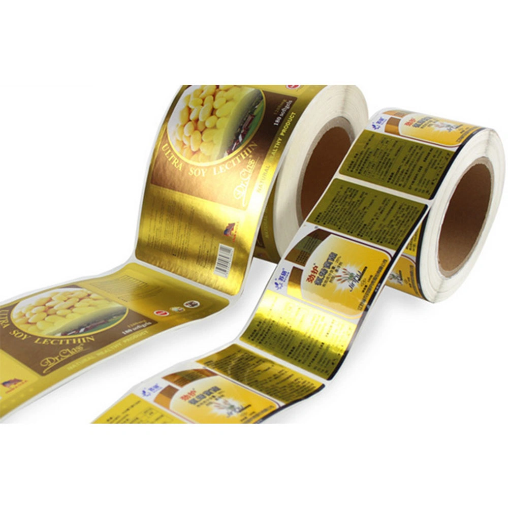 Exquisite High Quality Gold Stamping Flexo Offset Screen Printing Label
