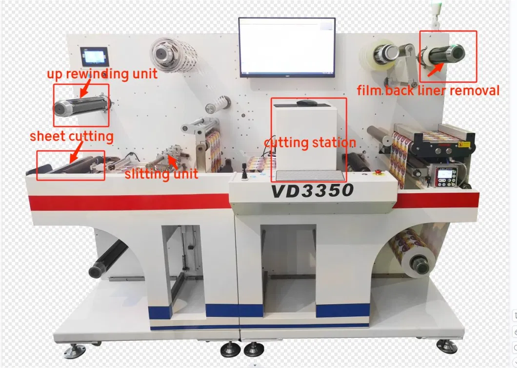 2groups Digital Label Die Cutting Slitting Machine