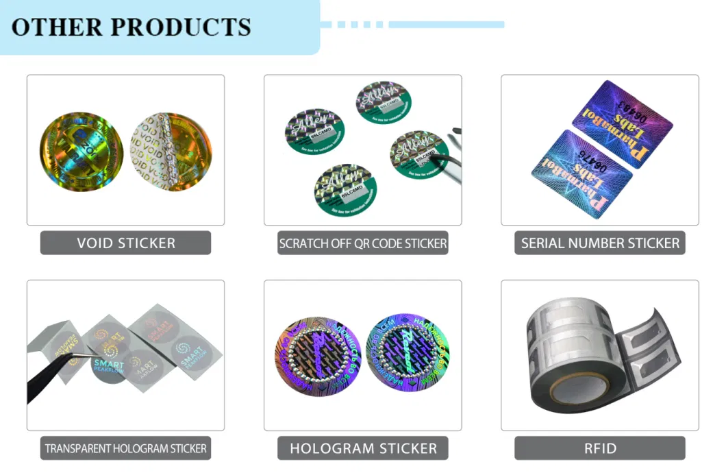 Prestantious Anti Counterfeit Holographic Sticker Label