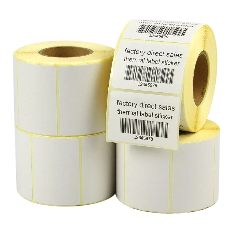 Wholesale Custom Direct Thermal Transfer Supermarket Label Printing Paper with Self-Adhesive Thermal Barcode Paper