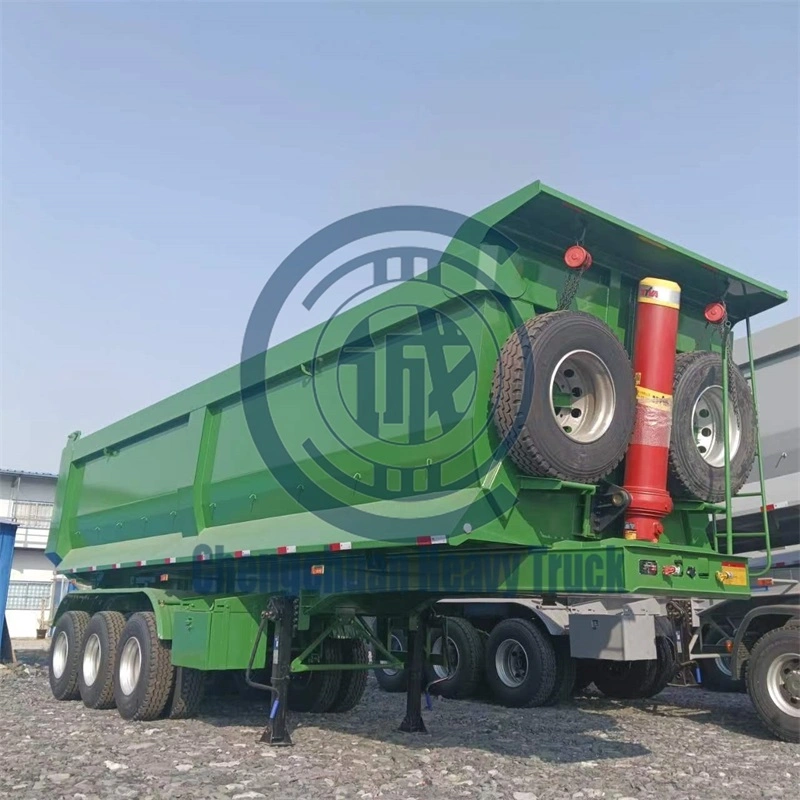 China Factory 3/4 Saf Axles 45 Tons 60 Tons 80 Tons Customization Service Air Suspension/ Steel Plate Axles Dump Semi Trailer Tipper Trailer