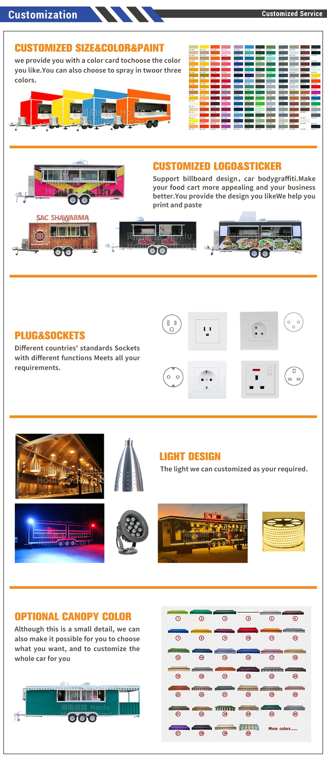 28FT Concession Trailer with Porch Stainless Steel Mobile Dining Car Food Trailer with Full Kitchen Equipments