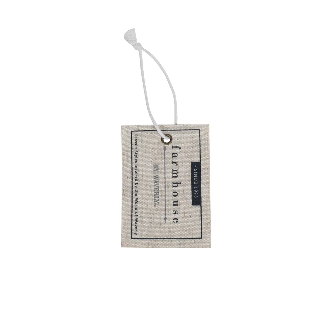 Canvas Hang Tag Fabric Tag Clothing Labels Wholesale Color Rectangle Clothing Hang Tag