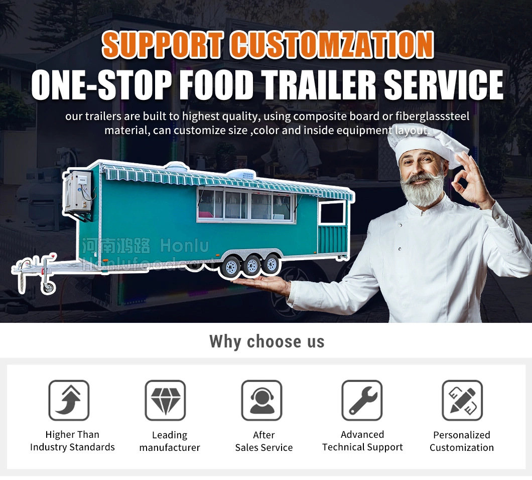 28FT Concession Trailer with Porch Stainless Steel Mobile Dining Car Food Trailer with Full Kitchen Equipments