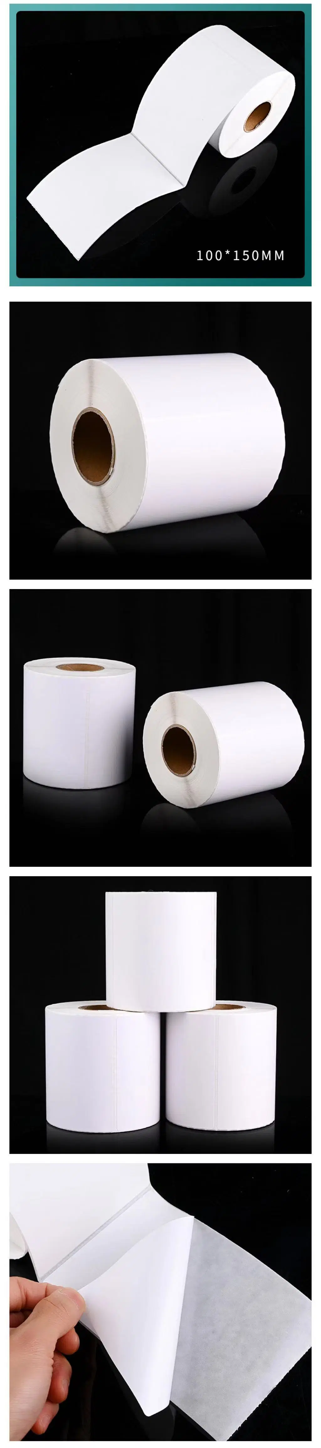 China Manufacture Eco Label Jumbo Roll Label Raw Material Self Adhesive Thermal Paper