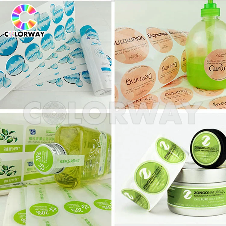 Cosmetic and Perfume Transparent Adhesive Label Printing
