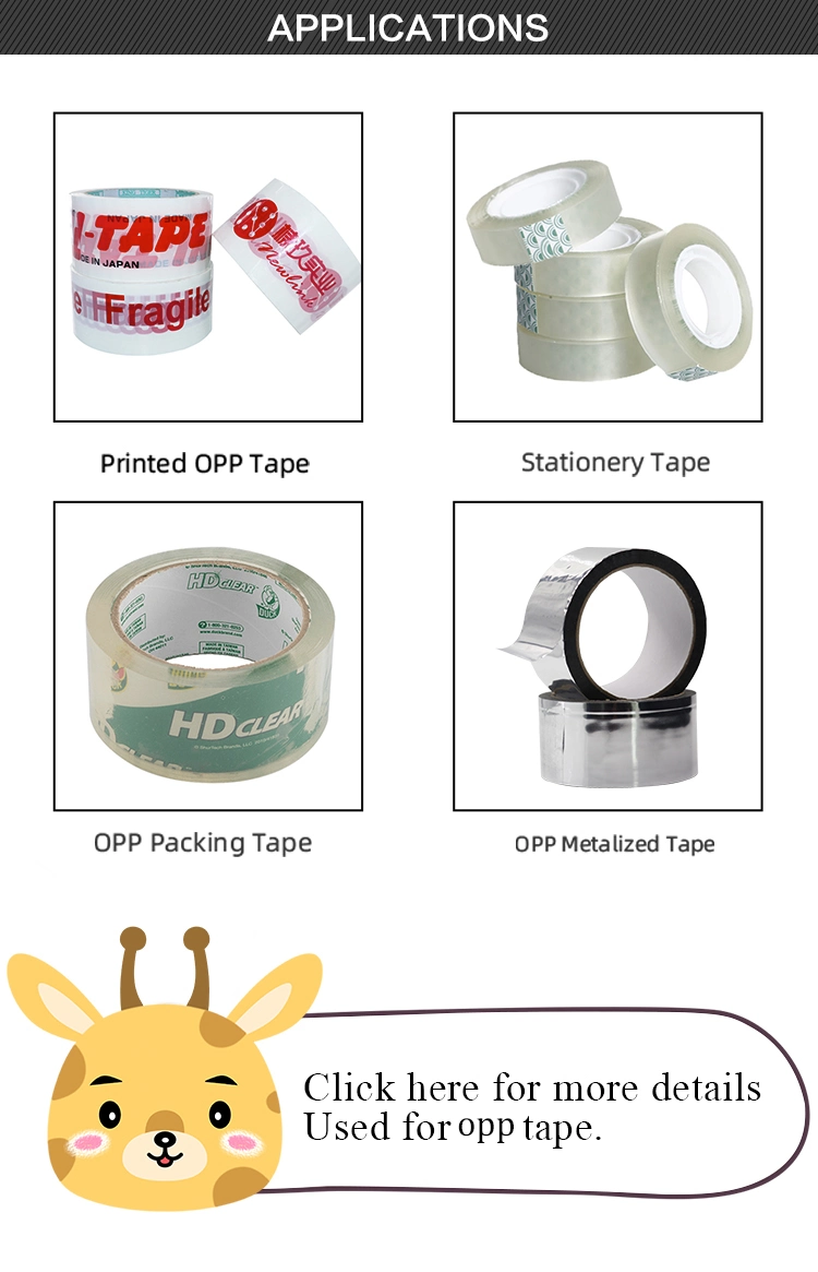 Clear Adhesive Packing Based OPP Cheap Manufacture Low Noise Box Tape