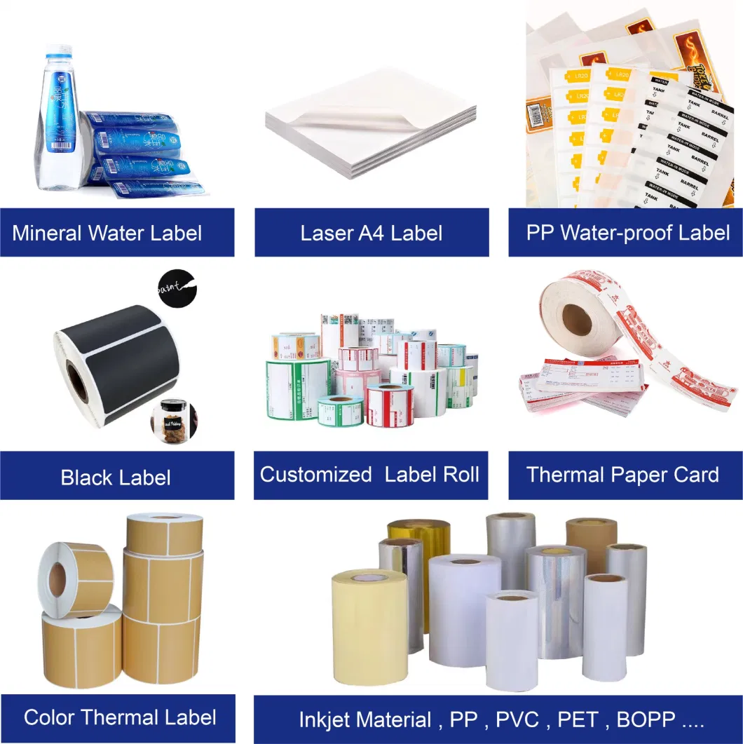 Manufacturer Direct Adhesive Thermal Self Adhesive Paperlabel Roll Barcode Printer