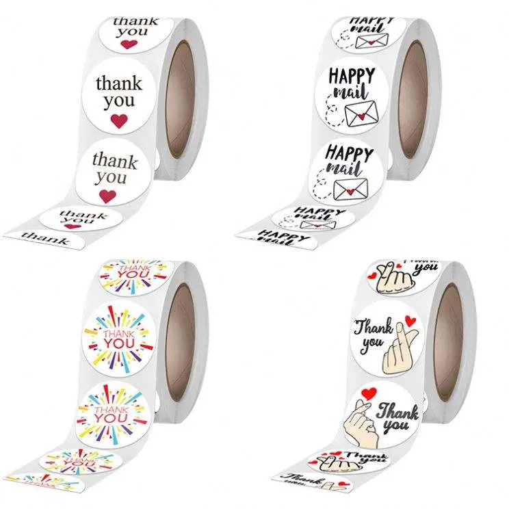 Paper Rolls Custom Logo Sticker Sticker Labels for Clothing Packaging Seal Gold Offset Printing