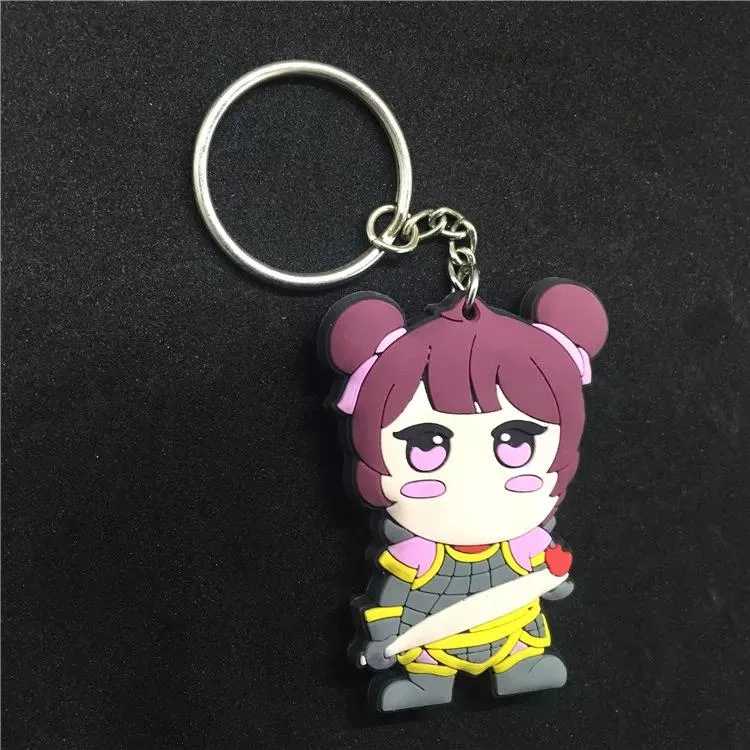 New Design Accept Customized Soft PVC Rubber Keychains Label