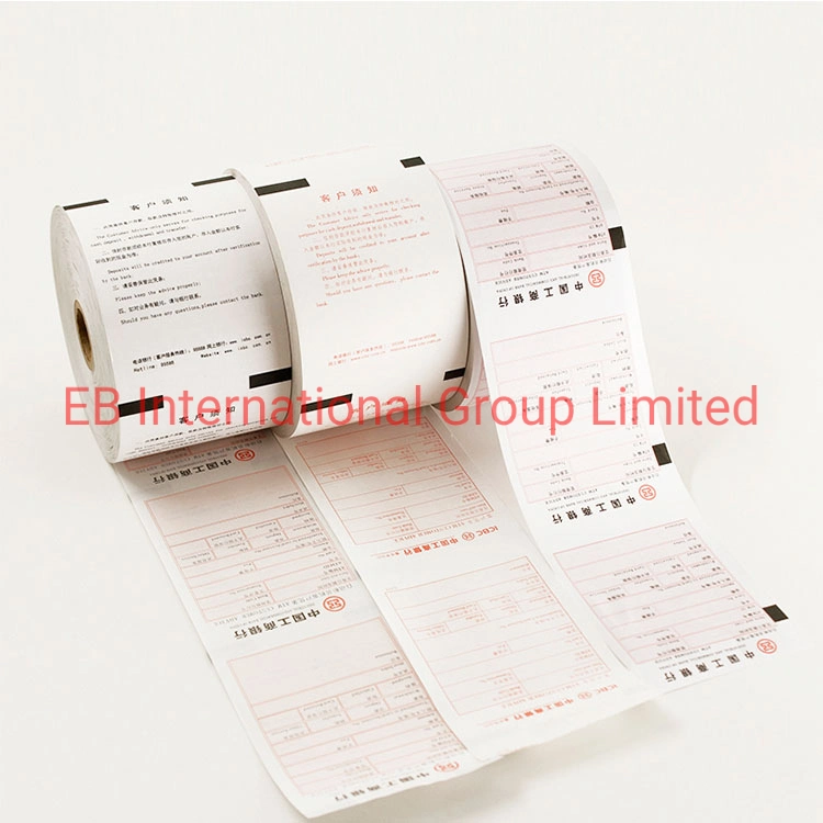 TPW-70-203-17 Eco-friendly 100% wood pulp visa machine paper rolls Thermal Paper