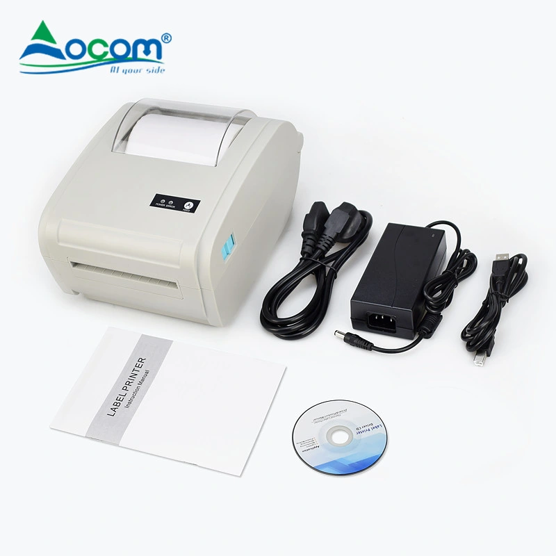 New Update 110mm White Color Blue Tooth Direct Thermal Label Printer Barcode Sticker Printer Machine for Supermarket