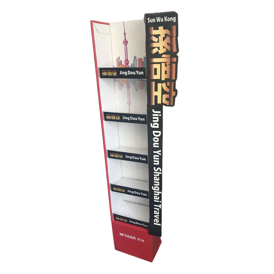 POS Manufacturer Cardboard Custom Display Shelf for Electronic Tool Products