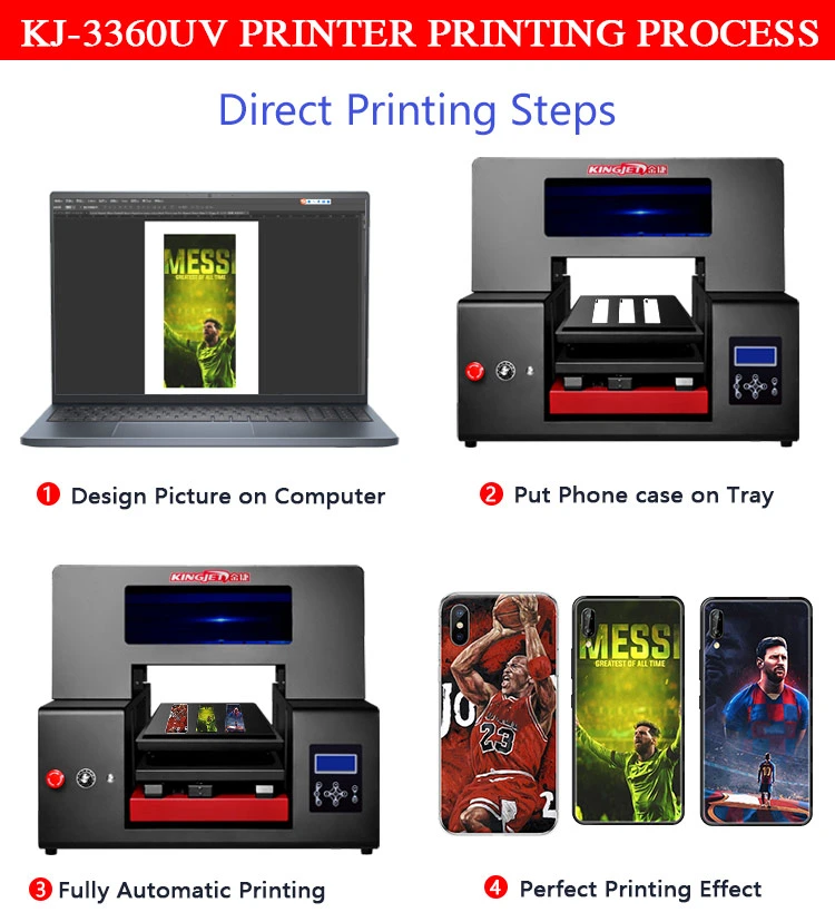 Factory Price Automatic Digital Printing Kingjet Dtf Sticker 33**60cm A3 UV Printer Kj-3360