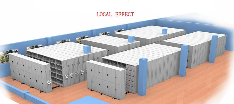 Custom Size Smart Electric Manual Multi Layer Storage Mobile Shelving for Archives