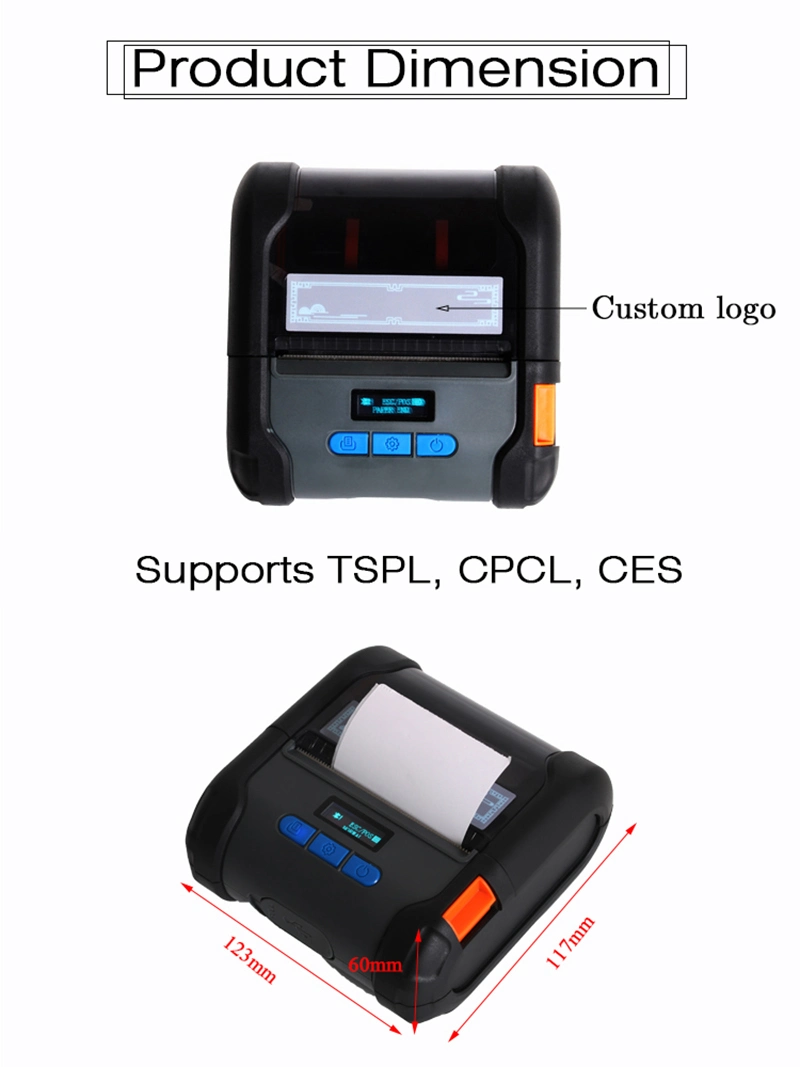 3 Inch Thermal Label 80mm WiFi Inkless Barcode Portable Mobile Printer