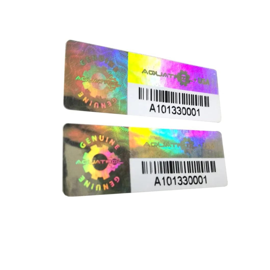 Serial Number Security Hologram Sticker/Barcode/Qr Code