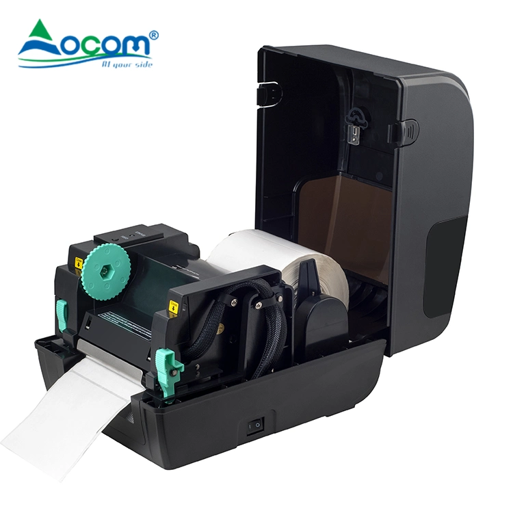 4 Inch Thermal Transfer Receipt Label Printer and Cutting Machine Industrial Thermal Barcode Label Printer