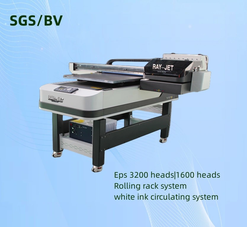 60*90cm Digital UV Printer with 1600u1 Print Head for Ceramic Wood Sticker Printing Flatbed Printer