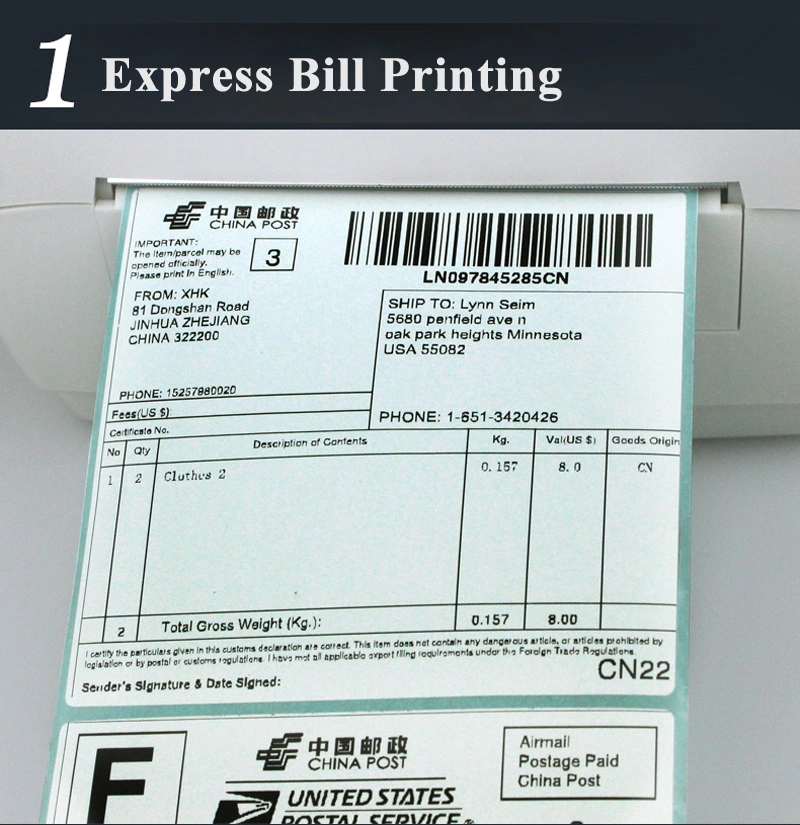 Original Zd888t High Speed Direct/Thermal Transfer Label Printer Impresora De Etiquetas