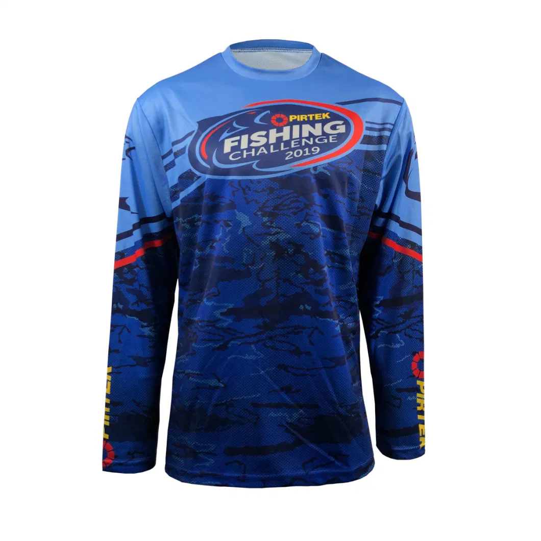 Fishing Shirts OEM Wholesale Custom Uniform Apparel Monogrammed Long Sleeve Quickly Dry Fit Fishing Jersey