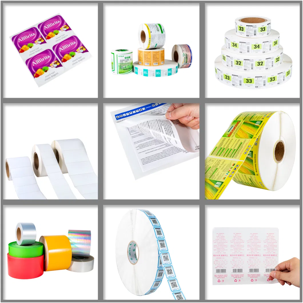 Custom Printed Paper Adhesive Packaging Label Printing Logo Kraft Paper Stationery Sticker Label