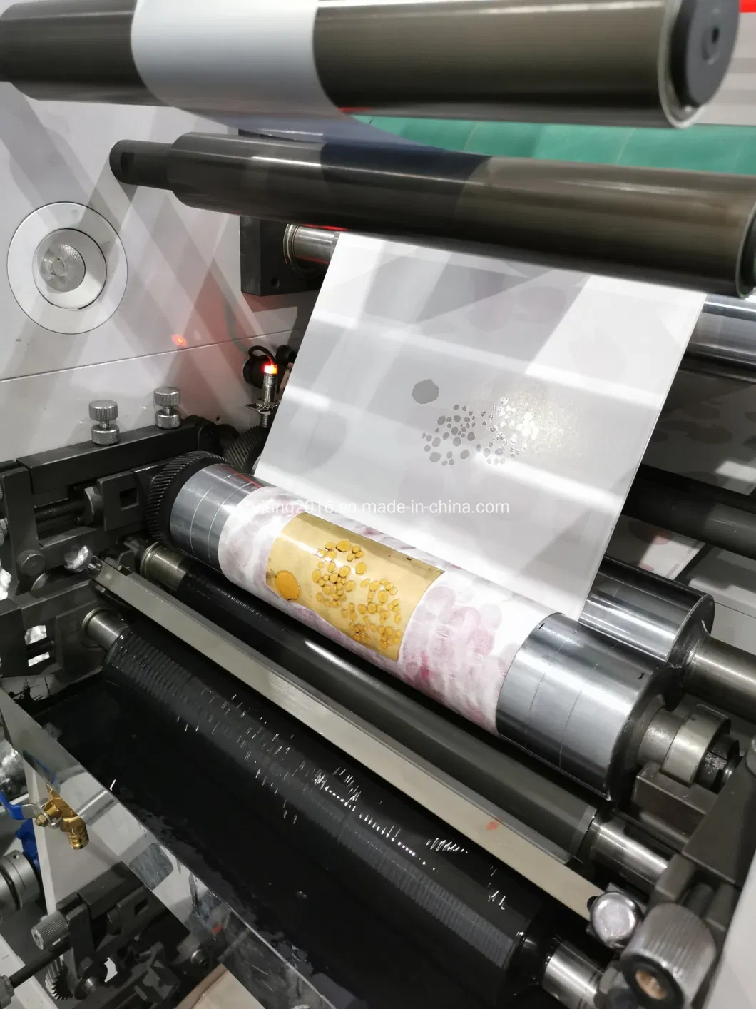 Self Adhesive Thermal Labels Single Color Label Adhesive Roll Printing Machine with LED UV Dryer