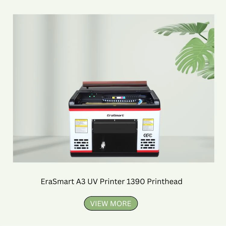 Erasmart High Resolution Mini Digital UV Printer A3 UV Flatbed Printer for Label Sticker Printing