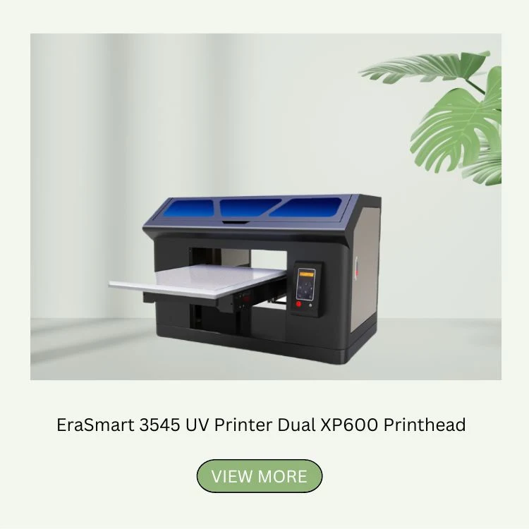 Erasmart High Resolution Mini Digital UV Printer A3 UV Flatbed Printer for Label Sticker Printing