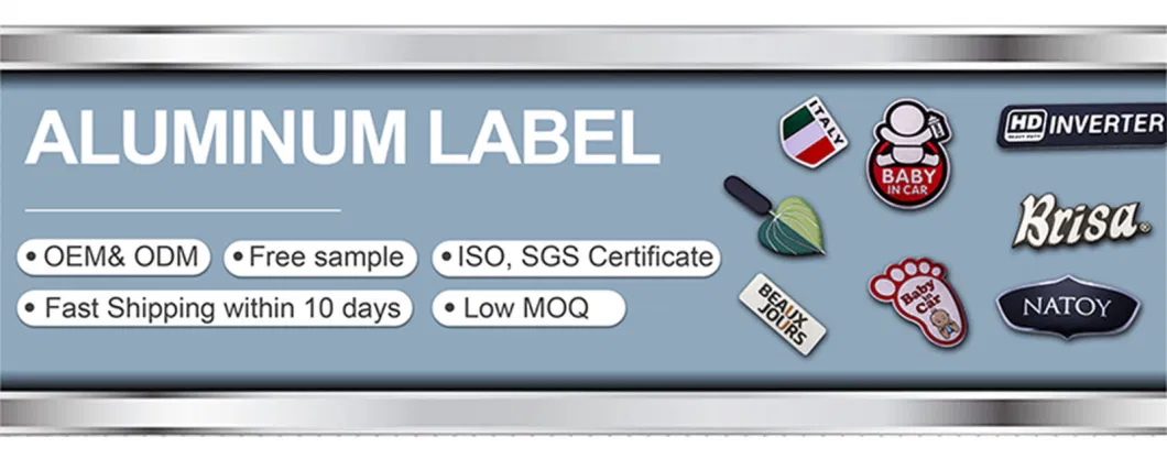 Custom Printed Oval Inner Gasket with Adhesive Aluminum Labels