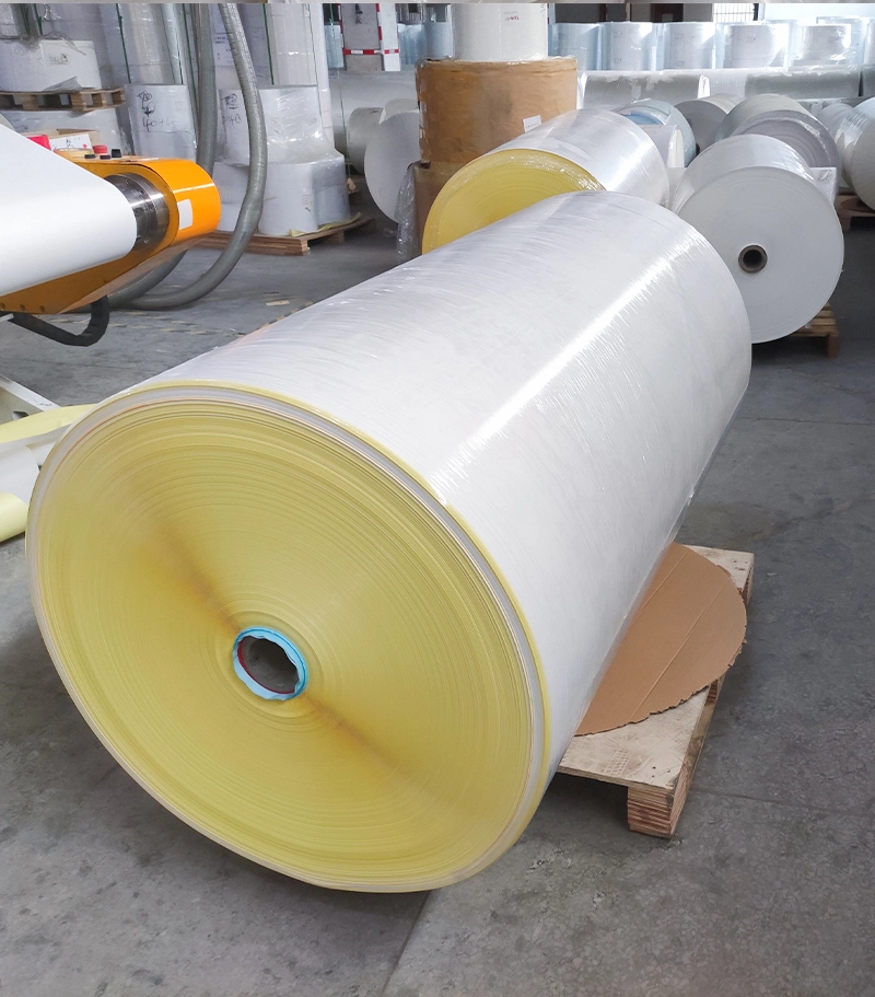 Self Adhesive Synthetic Paper Flexo Printing Label Thermal Sticker Jumbo Rolls