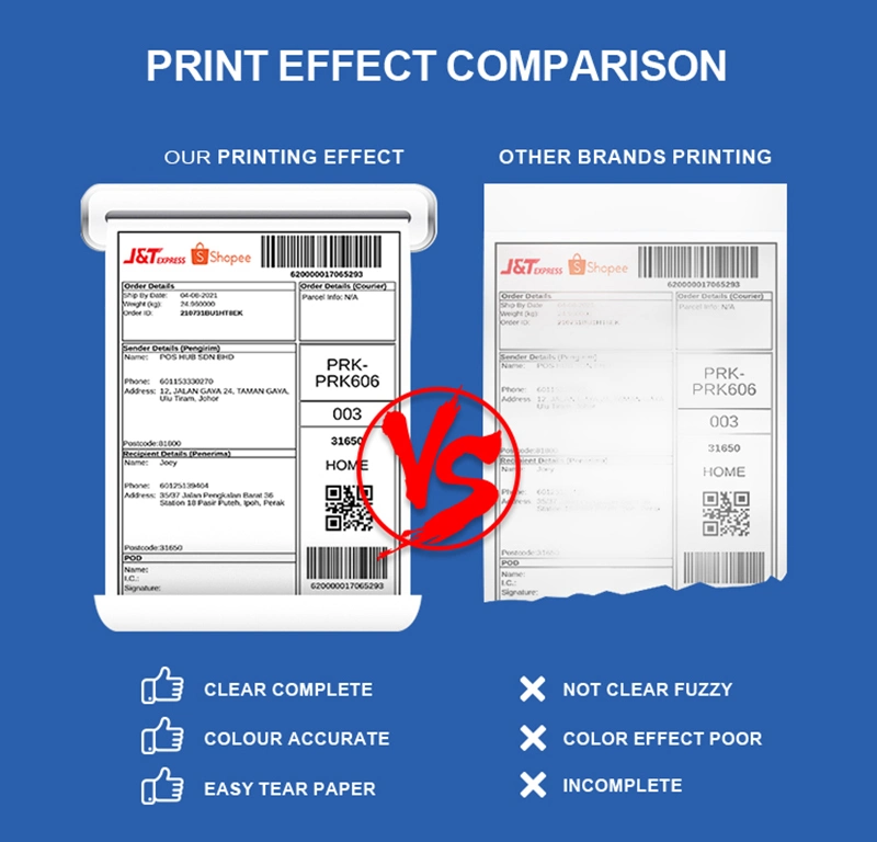 80mm New Affordable Direct A6 Thermal 4X6 Label Shipping Sticker Printer