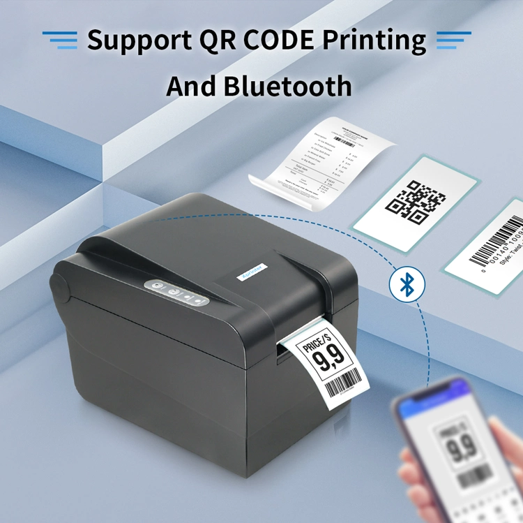 Xprinter XP-243B China Manufacturer 4x6 Thermal Labels Wireless Bluetooth Printer With USB